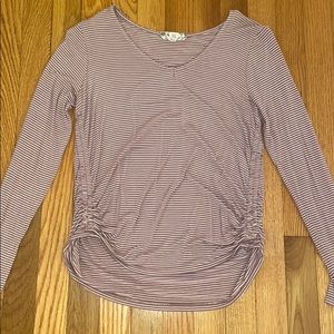 Dusty Rose Striped Top